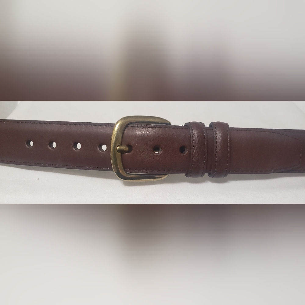 Men’s Brown Top Grain Leather Belt Size 52